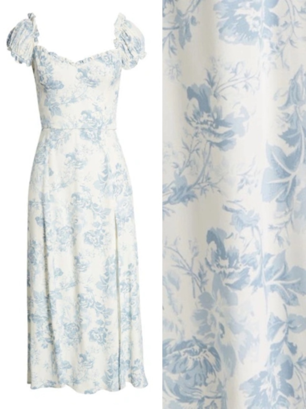 NEW Reformation Connell Dress Teacup 10